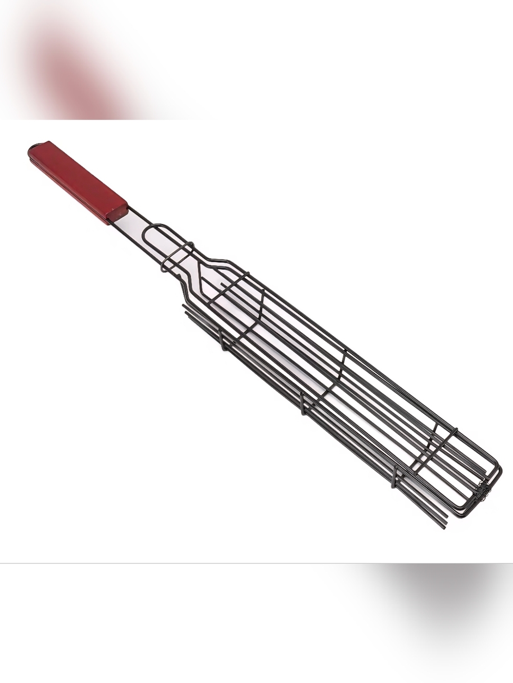 Set Of 3 Red Handle Grill Basket for Kebabs and Corn - Unbranded